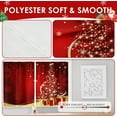 thumbnail image 3 of Christmas Snowflake Tree Kitchen Window Curtains Over Sink Set of 2, Red Gold Winter Xmas Rod Pocket Short Tier Curtains, Christmas Small Kitchen Decor (26x36 Inch), 3 of 7
