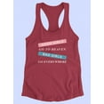 thumbnail image 3 of Good Girl Heaven Bad Girl Racerback Tank Women -Image by Shutterstock, Female Small, 3 of 4