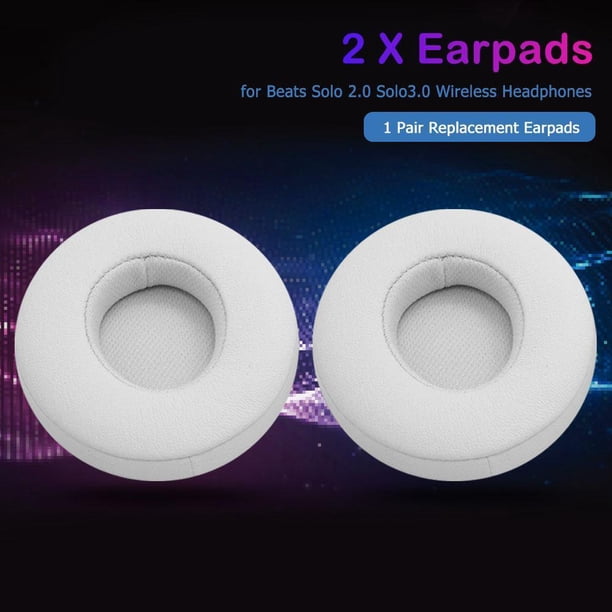 Almohadillas de espuma viscoelástica de repuesto para auriculares inalámbricos Beats Solo 2/3, 2 uds.