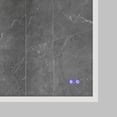 thumbnail image 5 of 36 x 36 Inch Frameless LED Illuminated Bathroom Wall Mirror, Touch Button Defogger, Square, Silver, 5 of 5