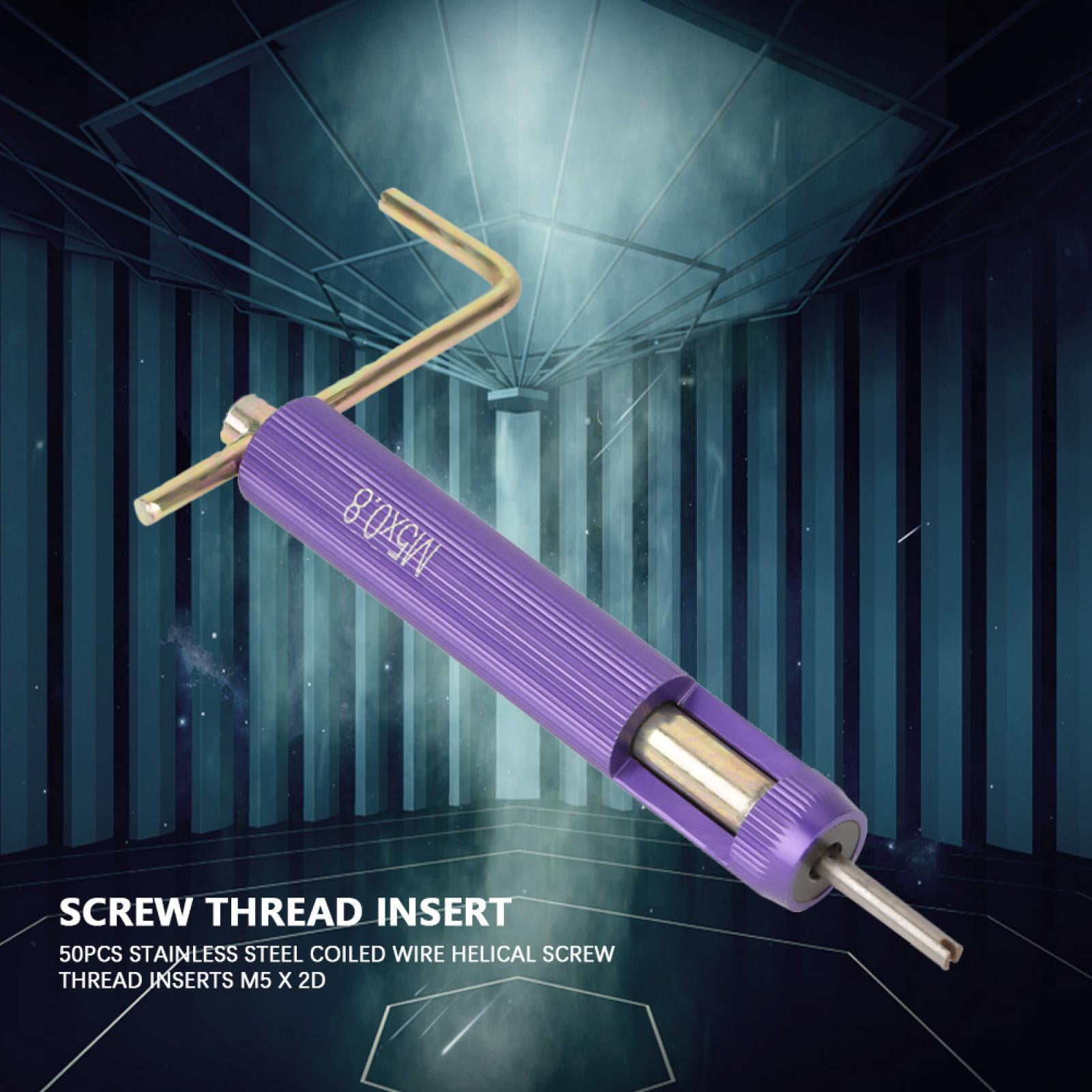 Wear-Resistance Thread Repair Insert 50pcs Helical Insert Screw Thread Insert Repair Tool Coiled Wire Insert for Home Wear-Resistance Thread Repair Insert 50pcs Helical Insert Screw Thread Insert Repair Tool Coiled Wire Insert for Home