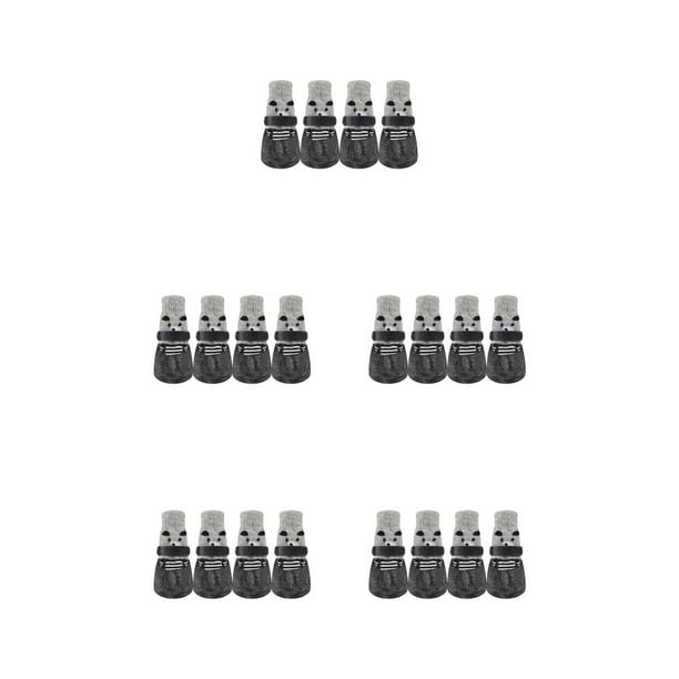 Methold 4 piezas de zapatos cálidos reflectantes para mascotas, botas de lluvia y nieve de algodón, conjunto de calcetines de buena elasticidad, Type2 NO2 Methold CBP390734