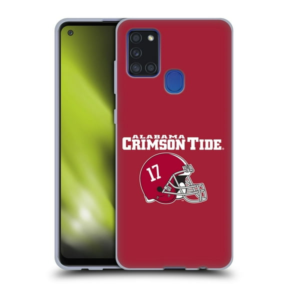 Head Case Designs Officially Licensed University Of Alabama UA The University Of Alabama Helmet Logotype Soft Gel Case Compatible with Samsung Galaxy A21s (2020)