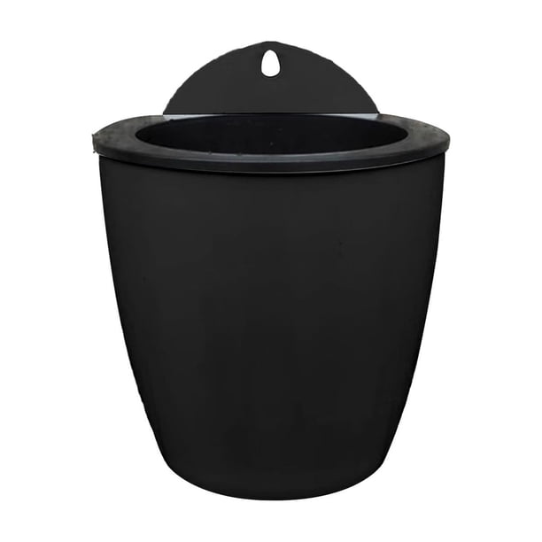 Maceta colgante de pared para uso interior y exterior con orificios de drenaje,soporte de plástico para balcón,terraza y decoración de pared de jardín.