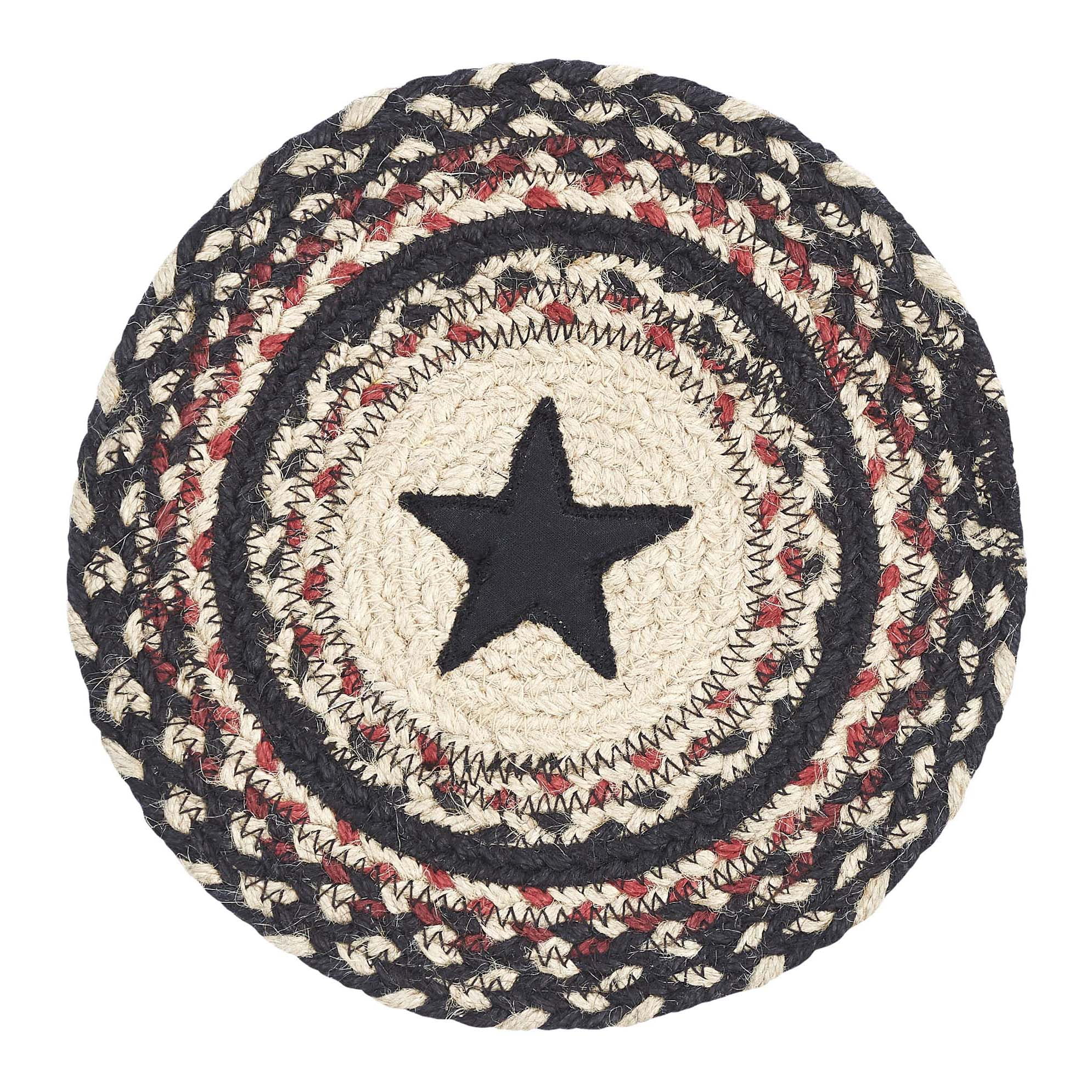 VHC Brands Colonial Star Jute Trivet - Thumbnail 2