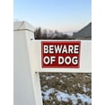 thumbnail image 4 of (3 pack) Sunburst Systems 5272 Beware of Dog Sign 5" x 8.5", Vinyl Decal, easy install just peel and stick, 4 of 9