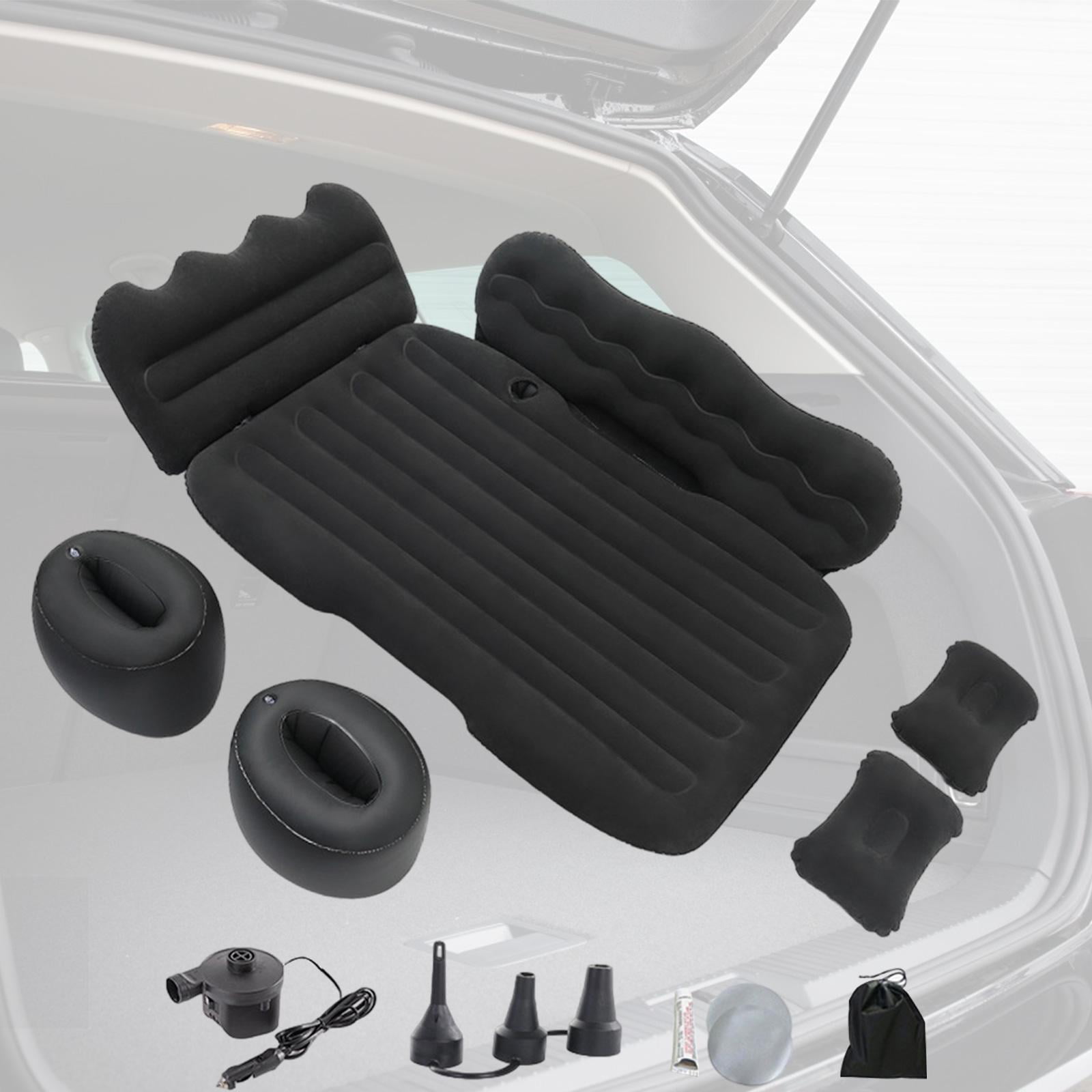 SunniMix Generic Car Inflatable Mattress Bed Air Couch Universal Portable Car Air Bed Black