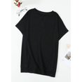 thumbnail image 4 of Womens Striped Color Block Short Sleeve Causal Blouses T Shirts Tops, 4 of 5