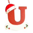 thumbnail image 1 of Adornos navideños personalizados con nombre de bricolaje, adornos colgantes navideños de madera con 26 letras Az, adornos de letras personalizados con firma de bricolaje, 1 of 4