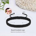 thumbnail image 3 of Braided rope bracelet ladies men, dating birthday couple gifts handmade jewelry, 3 of 5