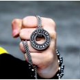 thumbnail image 4 of Amuleto de runas vikingas nórdicas vintage, colgante de metal de alta calidad, collar para hombre, locomotora, accesorios de fiesta de hip hop, regalo, 4 of 4