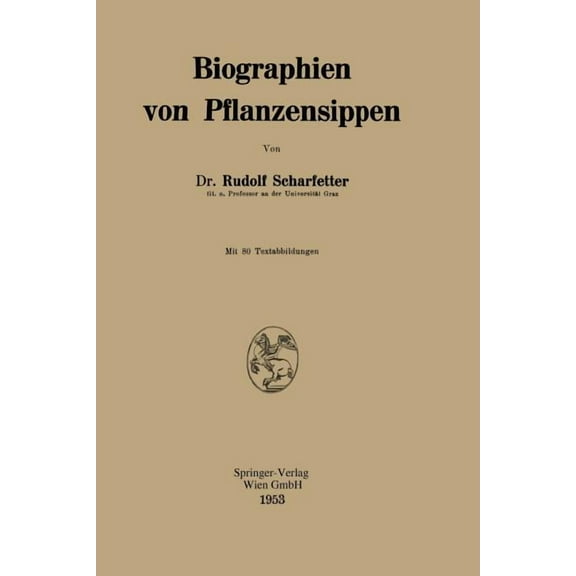 Biographien Von Pflanzensippen, (Paperback)