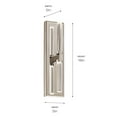 thumbnail image 2 of 52671PN Kichler Lighting Sycara - 32W 2 LED Wall Sconce-19 Inches Tall and 5 Inches Wide-Polished Nickel Finish, 2 of 6
