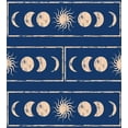 thumbnail image 3 of Geometry Duvet Cover Set, Grungy Display Design of Planetary Sun Moon Phases of Mystery, Decorative 3 Piece Bedding Set with 2 Pillow Shams, Queen Size, Violet Blue Beige, by Ambesonne, 3 of 3