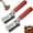 2Pcs,Red, variant on Stainless Steel Grill Clamp, 10 Inch Anti-Scald Extended Handle Multifunctional Food Flip Shovel Clip & Slotted Double Spatula for Flipping Steak, Fish, Pizza & BBQ Cooking