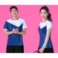 thumbnail image 4 of Ropa de bádminton para hombres y mujeres, de manga corta, de secado rápido, ropa de equipo de competición superior, transpirable, 4 of 4