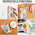 thumbnail image 7 of Dreamtimes Easter Egg Kitchen Dish Towel 6 Pack, Soft Absorbent Dishcloths Reusable Hand Towel Washable Tea Towels for Home Kitchen Bar Table Decor, 28 x 18 Inch, 7 of 7