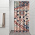 thumbnail image 2 of Multicolor Ethnic Patchwork Pattern Shower Curtain 36"x72" ,Bathroom Decorative Shower Curtains Set with 12 Hooks,Modern Waterproof Washable Shower Curtain, 2 of 6