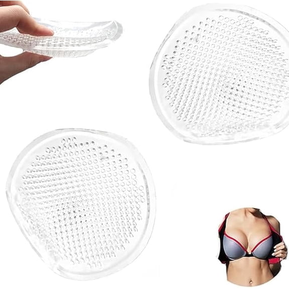 Women's Push Up Reusable Silicone Bra Inserts, Breathable Nonslip Breast Enhancers, Honeycomb Booster Pads Add 12 up Sizes Instantly for Bra, Bikini, Swimsuits, Sports Bras with Adhesive Tape