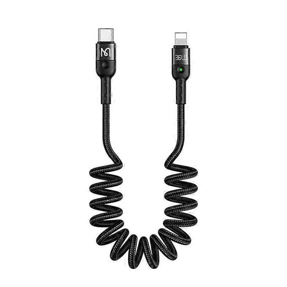MCDODO Retractable CA-1960 Type-C to Lightning PD 36W Fast Charging Cable Mobile Phone Charging Data Transmission Cord