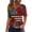 02 Multicolor 12, variant on Weiqiqre Womens Spring Tops Plus Size USA Flag V-Neck T-Shirt Women Distressed American Flag Graphic Tees Short Sleeve 4th of July Patriotic Tops