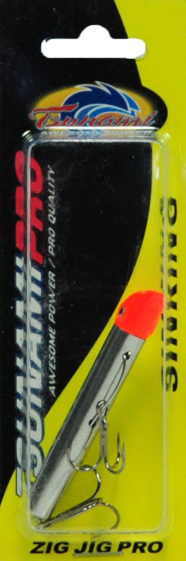 Tsunami Zig Jig Pro Sinking Twitch Bait 7/8 oz – Red Head/Matte Silver