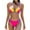 Hot Pink, variant on Sngxgn Women's Swimsuit Tummy Control Slimming Bathing Suit Tie Knot Swimwear(Pink,M)
