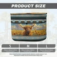 thumbnail image 6 of Yuyamidu Aztec Highland Cow Propane Tank Cover Easy to Install Gas Cylinder Cover Double 40lb Trailer Travel Accessories, Protects Propane Tanks During Travel, 6 of 8