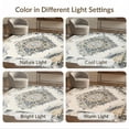 thumbnail image 7 of ODIKA 8'x10' Washable Area Rug Non-Shedding, Easy Care, Beige Neutral Boho Vintage Interlocking Trellis Border Cream for King Size Bedroom Under Bed, Master Suite, 7 of 7