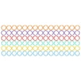thumbnail image 2 of Plastic Book Rings, Loose Leaf Rings Flexible 6 Colors 27mm ID 90Pcs Long Lasting Easily Open Close Clear Classify  For Document  For Organization, 2 of 8