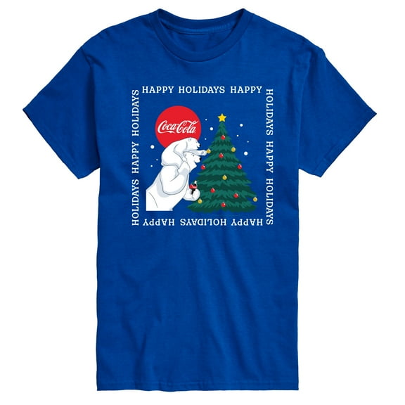 Coca-Cola - Happy Holidays Bears and Tree - Men's Short Sleeve Graphic T-shirt