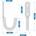 thumbnail image 2 of National Hardware N220-582 2053BC Tarp/Rope Hook in Zinc plated,3-1/2 Inch, 2 of 2