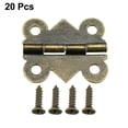 thumbnail image 2 of Unique Bargains Antique Bronze Hinges Retro Butterfly Hinge Replacement with Screws 20pcs, 2 of 6