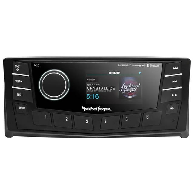Rockford Fosgate PMX-5CAN Récepteur Multimédia Numérique Marin à Affichage Multizones de 2,7′′