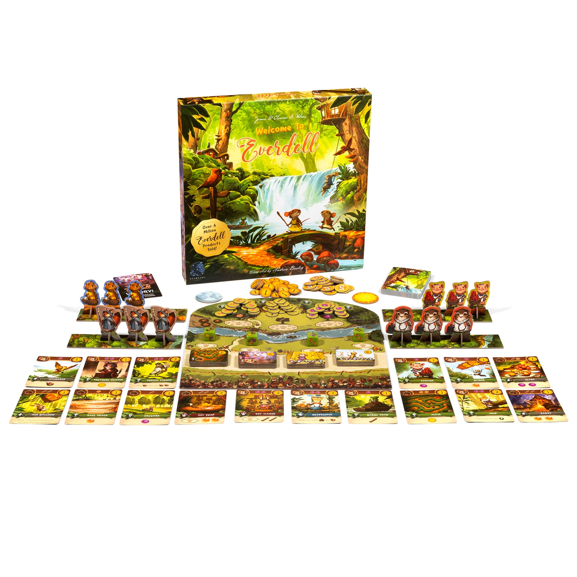 Welcome to Everdell Family and Kids Board Game for Ages 6 and up, from Asmodee (Walmart Exclusive)