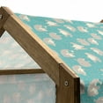 thumbnail image 4 of Bear Pet House, Dancing Funny Animals with Bees Eating Honey in Scandinavian Modern Style, Outdoor & Indoor Portable Dog Kennel with Pillow and Cover, 5 Sizes, Turquoise Tan and Beige, by Ambesonne, 4 of 4