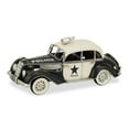 thumbnail image 2 of Contemporary Home Living 13" Black and White 20th Century Police Car Tabletop Decoration, 2 of 5