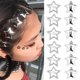 thumbnail image 2 of 10pieces Solid Color Hair Clip for Hot Girls Alloy Star Shape Hair Barrettes Ponytail Bangs Hair Clip for Teens Girls Yellow, 2 of 4