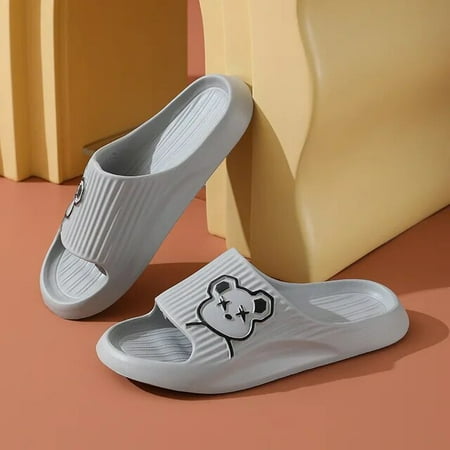 

Luxury Women Men‘s Slippers Fashion Bear Cartoon Flip Flops Indoor Outdoor Soft Thick Soled Non-Slip Sandals Beach Slipper New