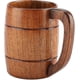thumbnail image 1 of Jarra de cerveza de madera, jarra de cerveza de madera natural, jarra de café, taza para beber de gran capacidad, jarra clásica con asa de madera, regalo de boda, 1 of 5