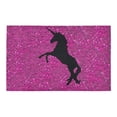thumbnail image 2 of CADecor unicorn on pink glitter Non-Slip Bath Rug Bath Mat Rug Doormat 30x18 inches, 2 of 3