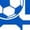 ROYAL BLUE, variant on Instant Message - Soccer Squad Short Sleeve Graphic T-Shirt