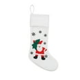thumbnail image 2 of Wzzjkit Chaussettes de Noël Blanches et Rouges, Décoration de Noël Mignonne, Grands Sacs Cadeaux, Sacs à Bonbons, 2 of 6
