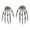 C, variant on 2 PCS Halloween Hands Halloween Witch Hands Hand Skeleton Model