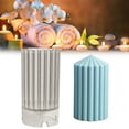 thumbnail image 3 of ziyahi Coarse Rack Tip Scented Candle Mold Geometric Shape Plastic Candle Making Molds for Making Paraffin Wax and Carnauba Wax, 3 of 9