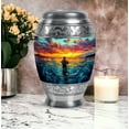 thumbnail image 5 of SABURIAL Fishing Urn - Keepsake Urn For Ashes Adult Male - Large Decorative Urns - Mini Cremation Urns For Human Ashes Adult Male - Combo Of 10 Inch & 3 Inch, 5 of 7