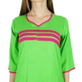 thumbnail image 4 of Bimba Women Rayon Kurta Kurti 3/4 Sleeve Indian Casual Clothing Long Blouse, 4 of 5