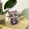 thumbnail image 5 of Creative Animal Glasses Frame Cartoon Cat Sunglasses Display Frame Glasses Storage Frame Hand-carved Household Wood Decoration3D, 5 of 9