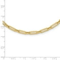 thumbnail image 6 of Auriga Fine Jewelry 10K Yellow Gold Polished Flat Oval Link Necklace for Women 20", 6 of 6