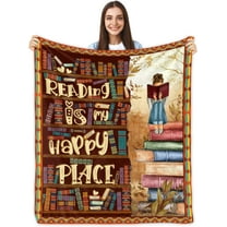 Book Lovers Gifts Blanket,Gifts for Book Lovers Women 60"X50" Gifts for People Who Like to Read Bookish Gifts Librarian Gifts for Readers Best Bookworm Gifts Ideas On Birthday Christmas Graduation